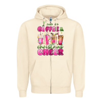 Sandshell i run on coffee and christmas cheer Zipper Hoodie - MaliasSmallBusiness