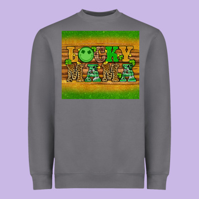 St Patricks Day Lucky Mama Heavyweight Sweatshirt Designed By Artiststas