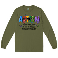 Army Green autism mama Long Sleeve Tee - MaliasSmallBusiness
