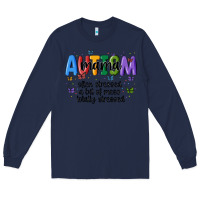 Navy autism mama Long Sleeve Tee - MaliasSmallBusiness