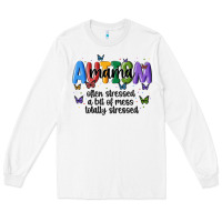 White autism mama Long Sleeve Tee - MaliasSmallBusiness