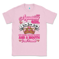 Bubblegum Pink As a Aquarius Girl I was Born with My Heart on my Sleeve and a mouth Classic Tee - Jasminsmagicworld