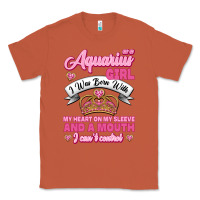 Copper As a Aquarius Girl I was Born with My Heart on my Sleeve and a mouth Classic Tee - Jasminsmagicworld