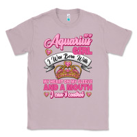 Lilac As a Aquarius Girl I was Born with My Heart on my Sleeve and a mouth Classic Tee - Jasminsmagicworld