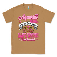 Toasted Coconut As a Aquarius Girl I was Born with My Heart on my Sleeve and a mouth Classic Tee - Jasminsmagicworld