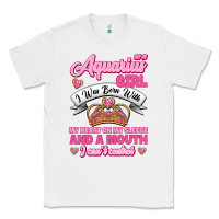 White As a Aquarius Girl I was Born with My Heart on my Sleeve and a mouth Classic Tee - Jasminsmagicworld
