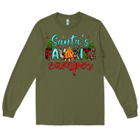 Army Green santa s favorite camper Long Sleeve Tee - JahusDesignShop