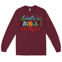 Burgundy santa s favorite camper Long Sleeve Tee - JahusDesignShop