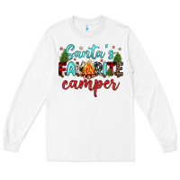 White santa s favorite camper Long Sleeve Tee - JahusDesignShop