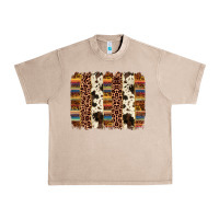 French Oak serape sunflower cowhide leopard brushstroke Urban Heavy Tee - AdoDesignShop
