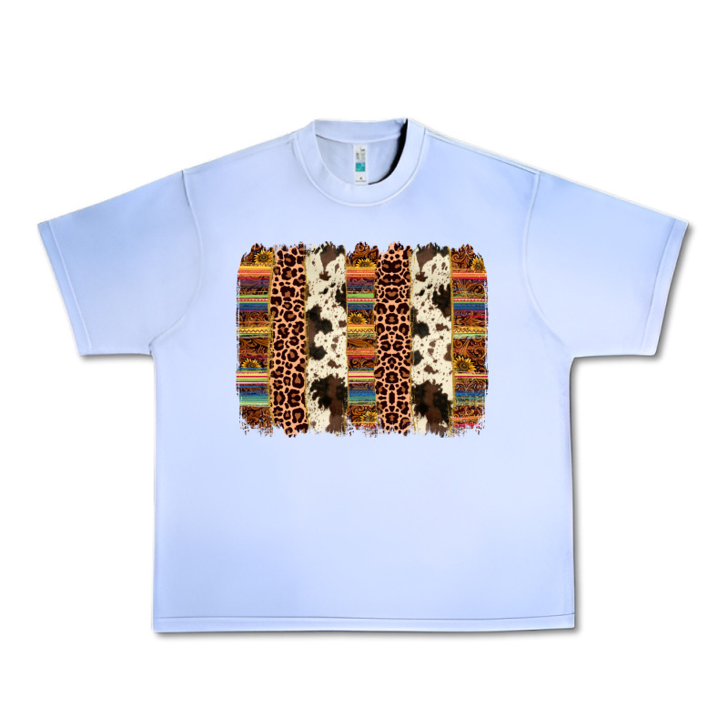 Serape Sunflower Cowhide Leopard Brushstroke Urban Heavy Tee by AdoDesignShop | Teevron