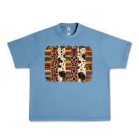 Pebble Blue serape sunflower cowhide leopard brushstroke Urban Heavy Tee - AdoDesignShop
