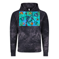Cloud Black Turtle Seashells Starfish Vintage Hoodie - Artiststas