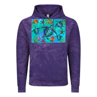 Cloud Purple Turtle Seashells Starfish Vintage Hoodie - Artiststas