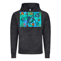 Vintage Black Turtle Seashells Starfish Vintage Hoodie - Artiststas