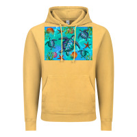 Vintage Mustard Turtle Seashells Starfish Vintage Hoodie - Artiststas