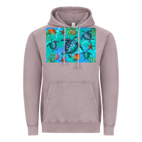 Turtle Seashells Starfish Vintage Hoodie | Teevron
