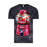 Cloud Black love and candy machine Vintage Tee - AdoDesignShop