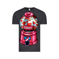 Vintage Black love and candy machine Vintage Tee - AdoDesignShop