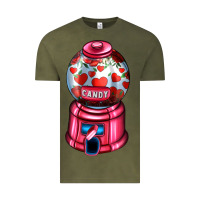 Love And Candy Machine Vintage Tee | Teevron