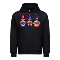 Black 4th Of July gnomies with stars Urban Hoodie - HowdyJamesFarm