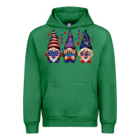 Emerald 4th Of July gnomies with stars Urban Hoodie - HowdyJamesFarm