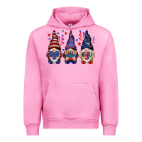 Fuchsia Pink 4th Of July gnomies with stars Urban Hoodie - HowdyJamesFarm