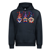 Navy 4th Of July gnomies with stars Urban Hoodie - HowdyJamesFarm