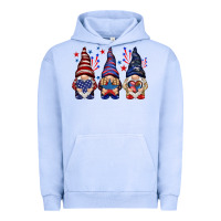 Pigment Grape Ice 4th Of July gnomies with stars Urban Hoodie - HowdyJamesFarm