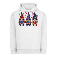 Pigment Lunar Rock 4th Of July gnomies with stars Urban Hoodie - HowdyJamesFarm