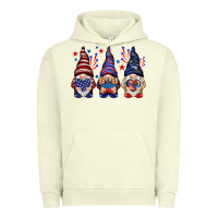Pigment Pistachio 4th Of July gnomies with stars Urban Hoodie - HowdyJamesFarm