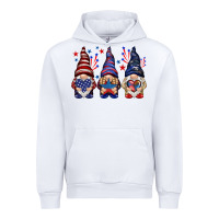 White 4th Of July gnomies with stars Urban Hoodie - HowdyJamesFarm