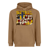Toasted Coconut American Softball Dad Heavyweight Hoodie - Bettercallsaul
