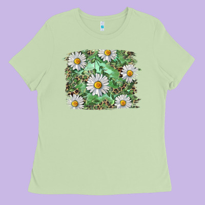 Ladies Tee Daisy leopard