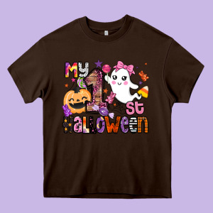 My 1st Halloween Heavy Core Tee Designed By Barkaloodesign
