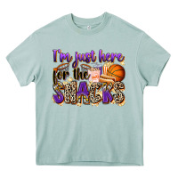 Arona i'm just here for the snacks basketball Heavy Core Tee - Zillion Design Studio