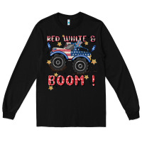 Black 4th of july png, monster truck Long Sleeve Tee - MaliasSmallBusiness