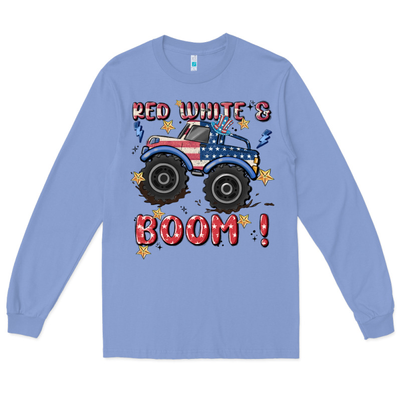 4th Of July Png, Monster Truck Long Sleeve Tee by MaliasSmallBusiness | Teevron