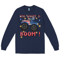 Navy 4th of july png, monster truck Long Sleeve Tee - MaliasSmallBusiness