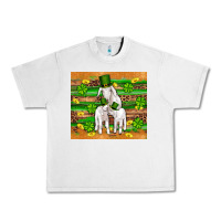 Lunar Rock st patricks goat family shamrock gold serape leopard glitter wooden tu Urban Heavy Tee - Artiststas