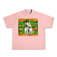 Salmon st patricks goat family shamrock gold serape leopard glitter wooden tu Urban Heavy Tee - Artiststas
