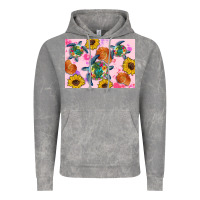 Cloud Rock Sunflowers Turtle Vintage Hoodie - Artiststas