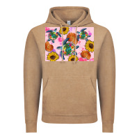Vintage Coffee Sunflowers Turtle Vintage Hoodie - Artiststas