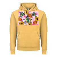 Vintage Mustard Sunflowers Turtle Vintage Hoodie - Artiststas