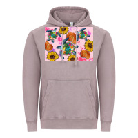 Vintage Zinc Sunflowers Turtle Vintage Hoodie - Artiststas