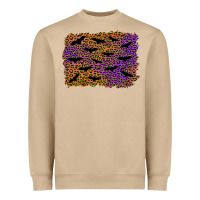 Mushroom halloween leopard bat background Heavyweight Sweatshirt - AdoDesignShop