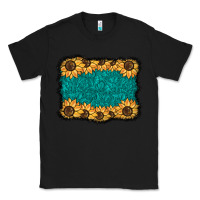 Black sunflower background Classic Tee - BarkalooDesign