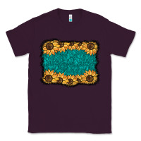 Plum sunflower background Classic Tee - BarkalooDesign