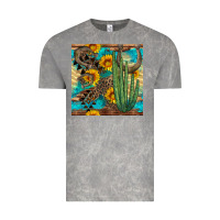 Cloud Rock horseshoe and cactus Vintage Tee - BundleAndBundleShop