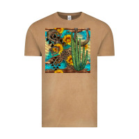 Vintage Camel horseshoe and cactus Vintage Tee - BundleAndBundleShop